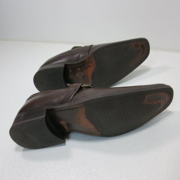 Alfani Strap Leather Dress Square Toe Fashion Oxfords Footwear Men's Shoes 7 M - Picture 3 of 7